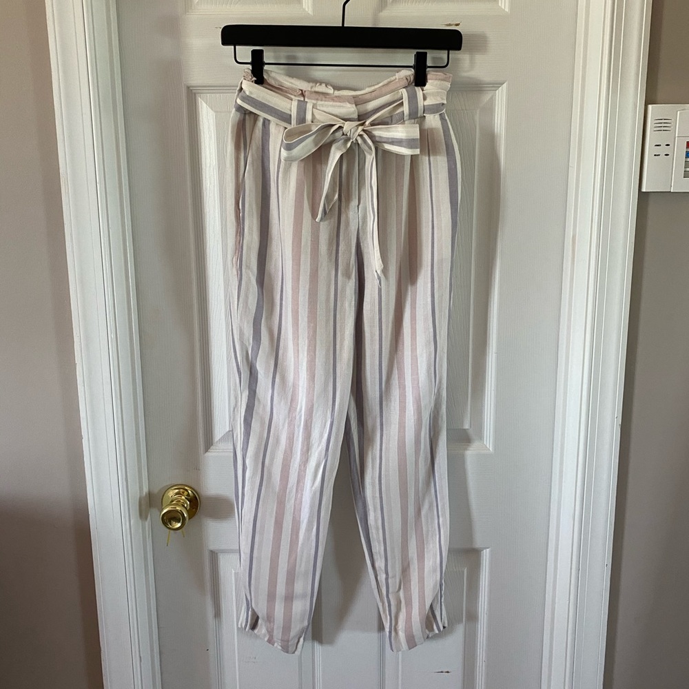 Striped Linen Pants